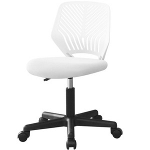TiramisuBest White Polyester Kids' Ergonomic Office Chair: 360¡ã Swivel, Adjustable Height & Tilt - 1 of 4