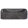 vidaXL Sink Black 15.7 in.x15.7 in.x3.9 in. Marble - 4 of 4