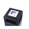 Safco Canmeleon Aggregate Panel Receptacles, Polyethylene/Stainless Steel, Black - 15 gal - 2 of 2