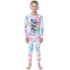 DC Comics Kids' Super Hero Girls 2 Piece Tight Fit Youth Pajama Set Multicolored - 2 of 3