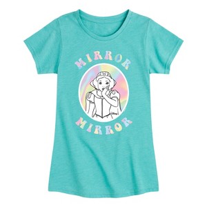 Girls' - Disney - Mirror Mirror Fitted Short Sleeve Graphic T-Shirt - 1 of 4