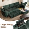 Dyonery Chenille Modular Sectional Couches for Living Room,Comfy Couch with Arm Storage Pull Out Sofa Bed with Cup Holder Tool-free Assembly - 4 of 4
