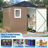 COZONY Metal Tool Shed w/ Lockable Door, Window & Vent for Garden and Patio Storage - 2 of 4