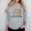Simply Sage Market Women's Graphic Sweatshirt Can't Be Tamed Horse - 2 of 3