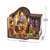 ROBOTIME 3D Wooden Puzzle The Magic Study DIY Miniature House Gifts for Girls Boys Adult, 8.27"*5.12"*7.48" - 3 of 4