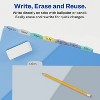 Avery Write & Erase Pocket Plastic Dividers for 3 Ring Binders, 8-Tab Sets, Multicolor, Works With Sheet Protectors, 3 Sets (31701) - 4 of 4