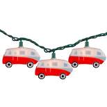 Northlight 10 Count Retro Camper Bus Novelty Summer String Lights, 6 ft Green Wire