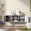 NicBex Minimalist Sideboard Cabinet with 2 Doors Modern Freestanding Buffet Cabinet with Storage for Kitchen,Living Room,White - 2 of 4