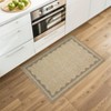 Indoor Modern Washable Area Rugs with Scalloped Print, Ultra Thin Non Slip Throw Carpet for Bedroom Living Room - 4 of 4