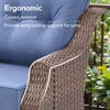 Buenhomino 6 Piece Patio Furniture Set with Swivel Chairs, Side Table & Ottomans, Outdoor Conversation Set for Backyard, Deck, Porch, Poolside - 3 of 4