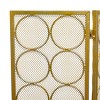 Modern Metal Fireplace Screen Brass - Olivia & May: 3-Panel Mesh Spark Guard - 3 of 4
