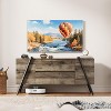 TV Stand for Living Room, Wood Entertainment Center with 2 Drawers, Side Open Shelves & U-Shaped Metal Base - 4 of 4