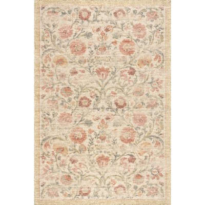 Padma Lakshmi x Rugs USA - Sufi Hand-Tufted Floral Motif Wool-Blend Rug