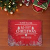 Unique Bargains Christmas Place Mats Linen Red White 13" x 17.7" 2 Pcs - 2 of 4