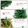 3ft 129 Branches with Santa Claus Decoration PVC Branch Iron Bracket Christmas Tree Green - 4 of 4