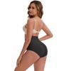INSPIRE CHIC Women's High-Waisted Tummy Control Butt Lifting Seamless Solid Body Control Panties 2 Packs - 2 of 4