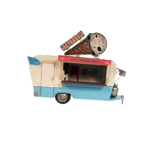 HomeRoots Ice Cream Trailer Metal Model - 1 of 4