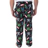 Marvel Men's Vintage Villains Thanos Red Skull Hela Ultron Pajama Pants Black - 3 of 4