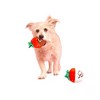 BARK I Chews You Chocolick Strawberries Dog Food Shaped Toy - 2 of 4
