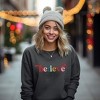 Simply Sage Market Women's Graphic Sweatshirt Believe Colorful - 2 of 4