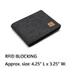 Generic Wallets For Boys Men Kids Teens Teenager Fabric RFID Blocking Bifold Wallet Small Thin - 4 of 4
