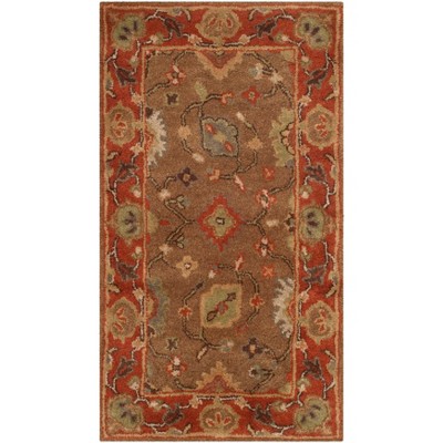 Heritage Moss and Rust Hand-Tufted Wool Area Rug