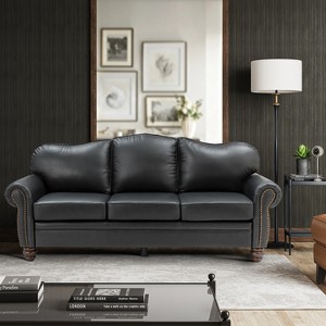 Gracia 81" Transitional Wide Sofa with Removable Cushions and Nailhead Trim for Living Room and Bedroom   | ARTFUL LIVING DESIGN - 1 of 4