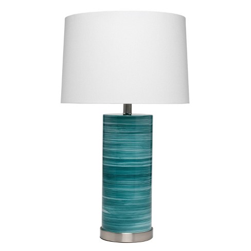 Afdaling Zachte voeten schildpad Casey Table Lamp Turquoise Blue - Splendor Home : Target