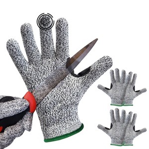 Bison Life Reinforced Level 5 Cut Resistant Gloves for Kitchen, Touchscreen Compatible, Ambidextrous - 3 Pairs - 1 of 4