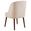 Dining Chairs Natural: Madison Park Upholstered Armless Chair, Polyester & Acrylic, Wood Legs - 4 of 4