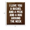 Slickblue I Love You a Bushel and a Peck Wood Sign – Rustic Wall Decor for Nursery or Home – 9"x12", Color Options - 3 of 3