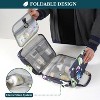 PAVILIA Hanging Toiletry Bag Travel Women Men, Foldable Cosmetic Organizer, Water Resistant Makeup Accessories Essentials Kit - 4 of 4