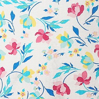 white multi dancing floral