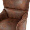 PAGED Accent Chair, Hi-back Vintage Lounge Chair with Ergonomic Curved Backrest, Living Room Chairs for Living Room - 2 of 4