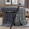 Costway Home Weighted Blanket Crystal Velvet Fabric w/Glass Beads 60''x 80'' Grey - 4 of 4