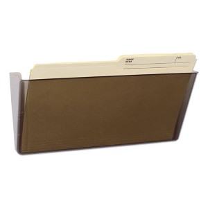 Storex Wall File, Legal Size, 16" x 4" x 7", Smoke - 1 of 4