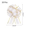 Unique Bargains Christmas Wedding Car Basket Gift Wrapping Large Organza Pull Bow 20 Pcs - 2 of 4