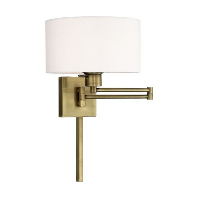 Livex Lighting 1 - Light Wall Light in  Antique Brass