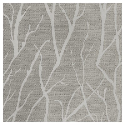 Dove Grey Linen Look Blackout Grommet Curtain Panels, 52" x 108"