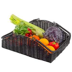 Esterno Garden Hod Basket; Charming Wicker-Style Harvesting Decorative Trug  / Flower Basket - 1 of 4