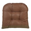 Gripper Non-Slip 17" x 17" Large Omega Tufted Chair Cushions Set of 2 - 2 of 3