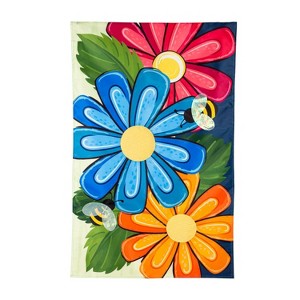 Spring Floral Applique Garden Flag - 1 of 2
