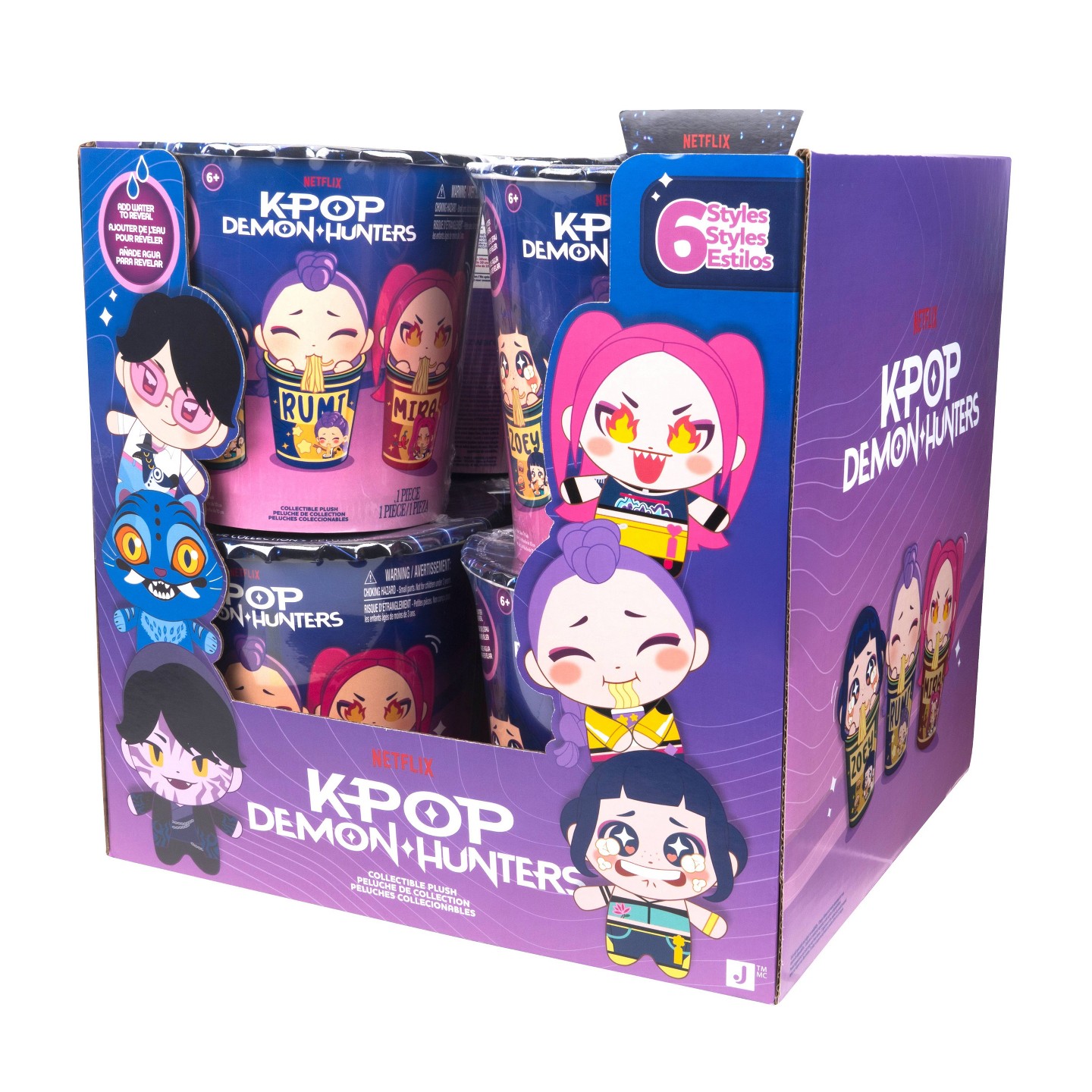 Детские мягкие игрушки KPop Demon Hunters KPop Demon Hunter 3" Blind Mini Ramyeon Cups Assortment Rosebay — фото 6