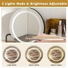 INFURNIC Vanity Tables Makeup Vanity with Storage Drawers and Metal Legs for Bedrooms and Dressing Rooms, Brown, 31.5"*15.75"*52.36" - 4 of 4