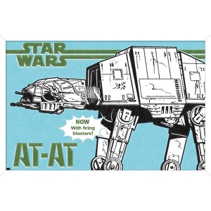 Trends International Star Wars: New Vintage - AT-AT Framed Wall Poster Prints - 1 of 4