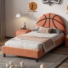 Twin Bed For Kid,Upholstered Bed Frame,Wooden Twin Bed Frame,Upholstered Headboard,Twin Upholstered Headboard-Cuddlewood - 2 of 4