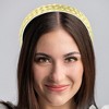 Unique Bargains Women's Double Strands Synthetic Hair Plaited Headband with Teeth 0.67 inch Wide 1 Pc - 2 of 4
