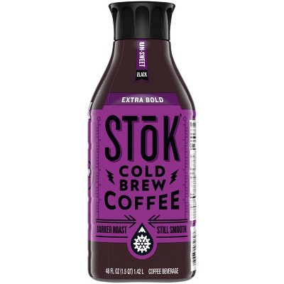 SToK Extra Bold Unsweetened Cold Brew Coffee - 48 fl oz Bottle