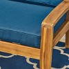 Christopher Knight Home Parma Outdoor Acacia Wood Club Chairs with Water-Resistant Cushions (Set of 2) - 4 of 4