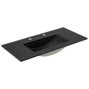 Modway Cayman 36" Bathroom Sink – Contemporary Rectangular Basin for Vanities or Countertops - 1 of 4